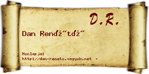Dan Renátó névjegykártya